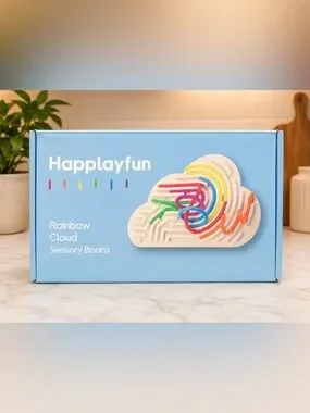 Toys | Rainbow Cloud Sensory Board Multicolor | Poshmark